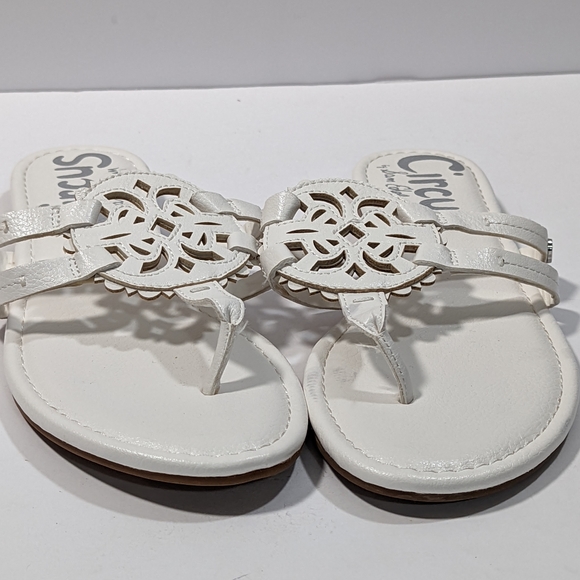 Circus by Sam Edelman CHERRI White Flat Sandals Women's Size 8 M - Picture 6 of 11